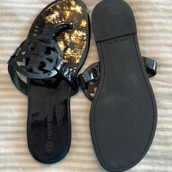NWT Tory Burch Patent  Miller sandal 8.5 - Picture 8 of 9